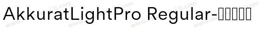 AkkuratLightPro Regular字体转换